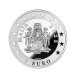 Foto 1: Moeda de prata Mai�lica de 1 on�a, representando o julgamento de Apolo e P� e ​​o julgamento de Midas, com valor de 5� (Euro) em Malta, 20